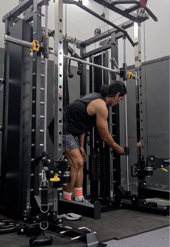 สมิทแมชชีน Altaz 3087B (Iron G20) Smith Machine Altaz 3087B (G20) ม้านั่ง202+แผ่น50kg