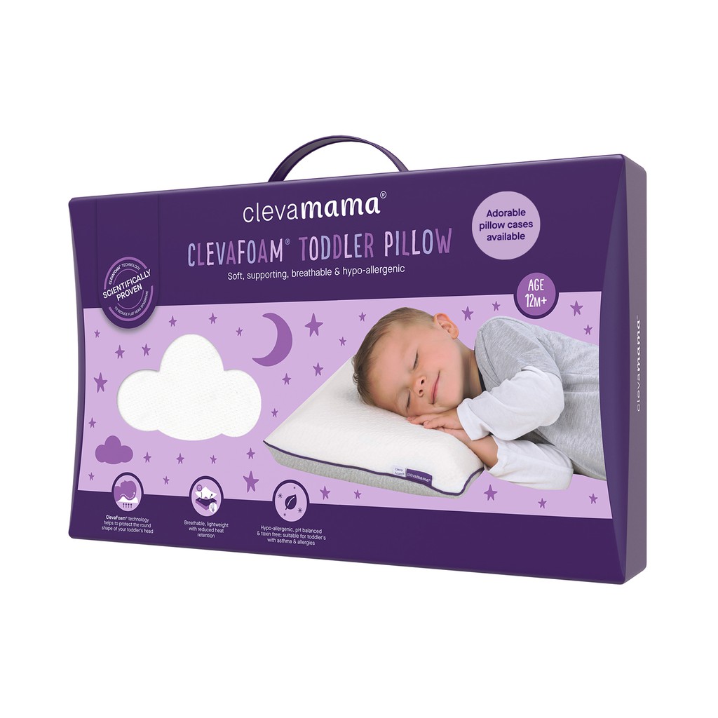 Clevamama Toddler Pillow หมอนเด็ก เหมาะสำหรับเด็กอายุ 1 ปีขึ้นไป