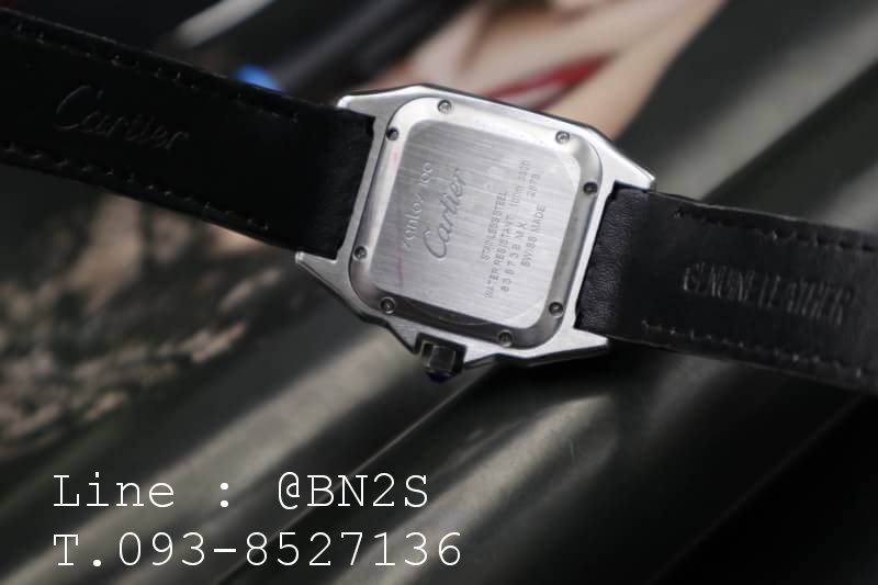 Cartier Santos 100 Watch มีกล่องหนัง พร้อมอุปกรณ์