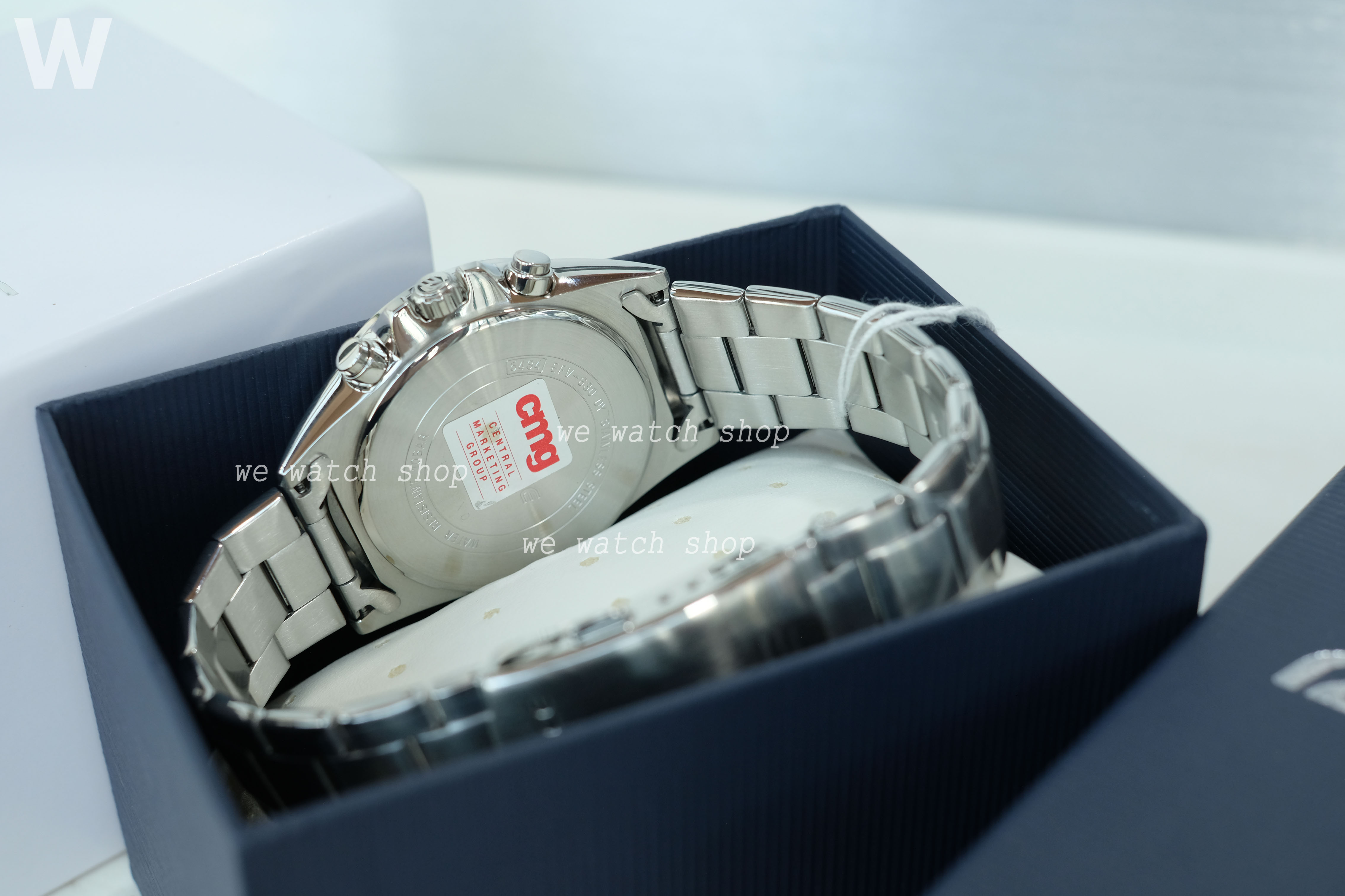 CASIO EDIFICE รุ่น EFV-630D-3AVUDF สีเงิน หน้าปัดสีเขียว สินค้าใหม่ ของเเท้ ประกันศูนย์ CMG