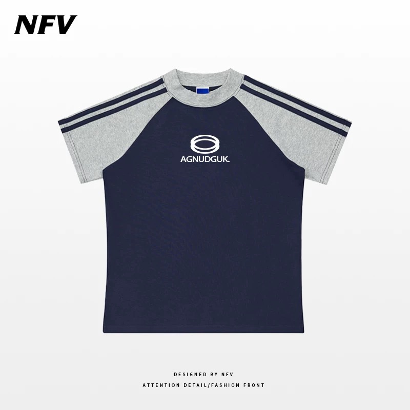 Pink summer tee เสื้อยืดแขนทูโทน