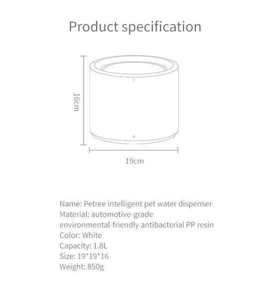 น้ำพุอัตโนมัติ Petree Water Fountain ระบบกรองน้ำ 3 ชั้น