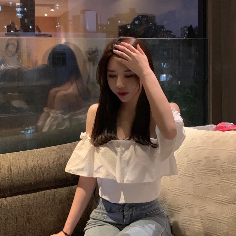 Crop top เสื้อครอปสั้นยางยืดจั้มพ์เอว