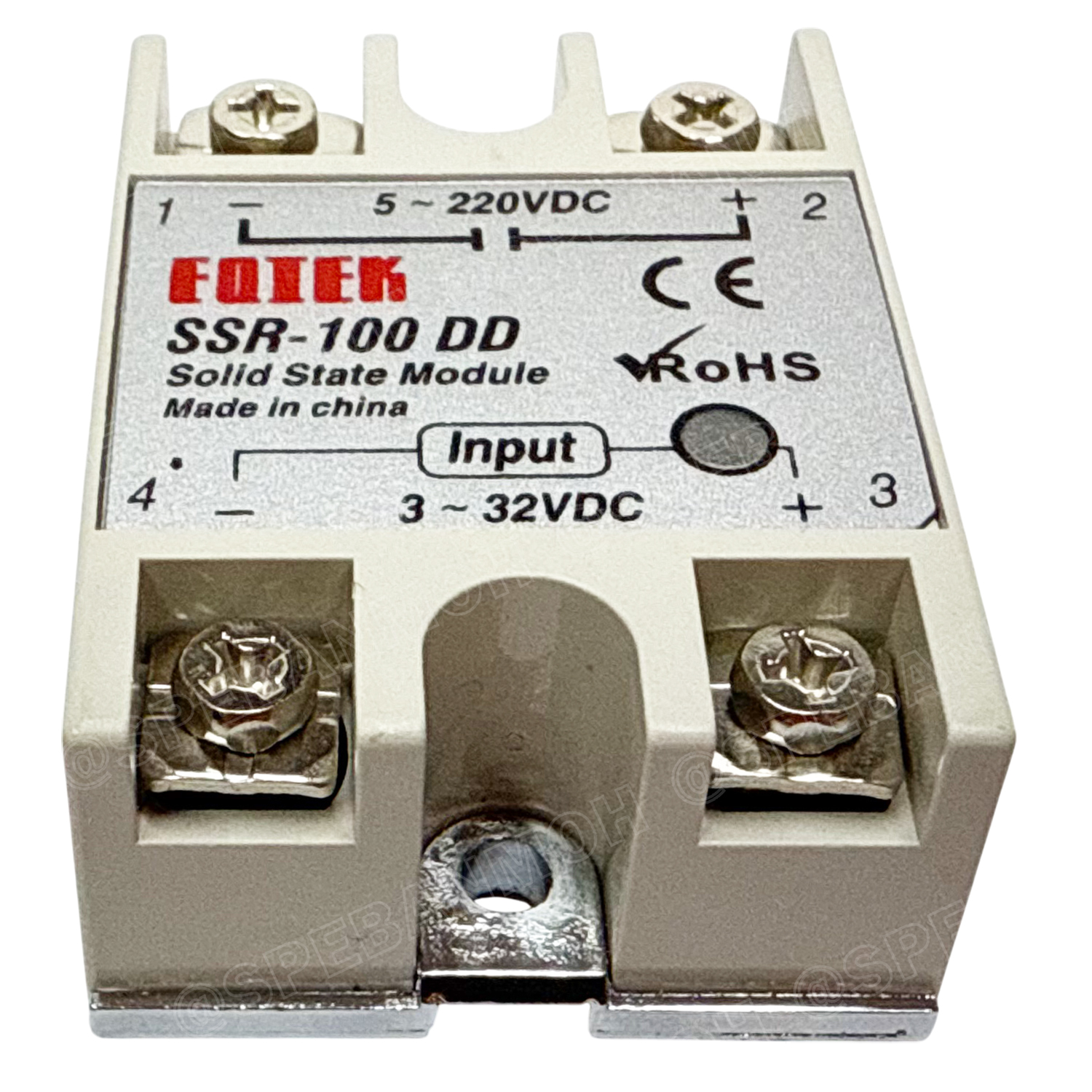 [ 1 ชิ้น ] SSR-100 DD โซลิดสเตตรีเลย์ 100แอมป์ Solid State Relay 100A SSR DC-DC สวิทช์กระแสสูง โมดูลตัดต่อวงจร สวิทช์ตัดไฟด้วยไฟฟ้า รีเลย์ Single Phase Solid State Relay อุปกรณ์ตัดต่อวงจร Control Switches