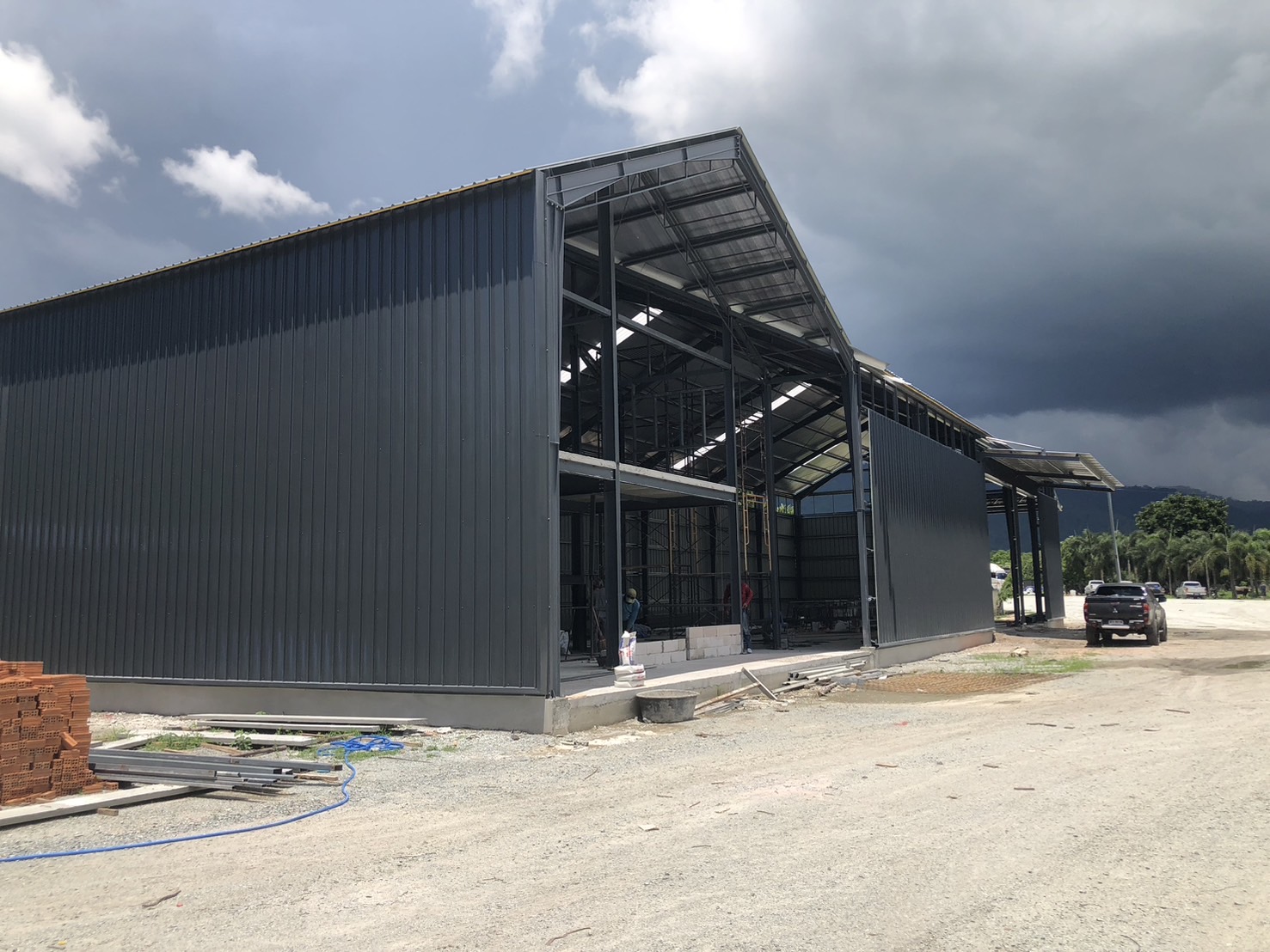 โกดังและสำนักงาน HW-H 12x40x6.50m. สไตล์นอร์ดิก