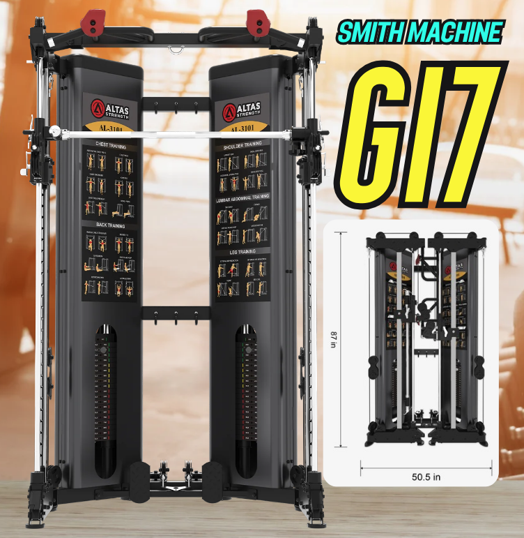 รีวิวสมิทแมชชีน Smith Machine G17 Folding ไม่ต้องใช้แผ่นน้ำหนัก พับเก็บได้