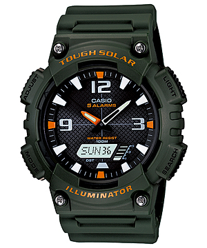 CASIO รุ่น AQ-S810W-3AVDF สีเขียว GREEN สินค้าของเเท้ รับประกันศูนย์ CMG