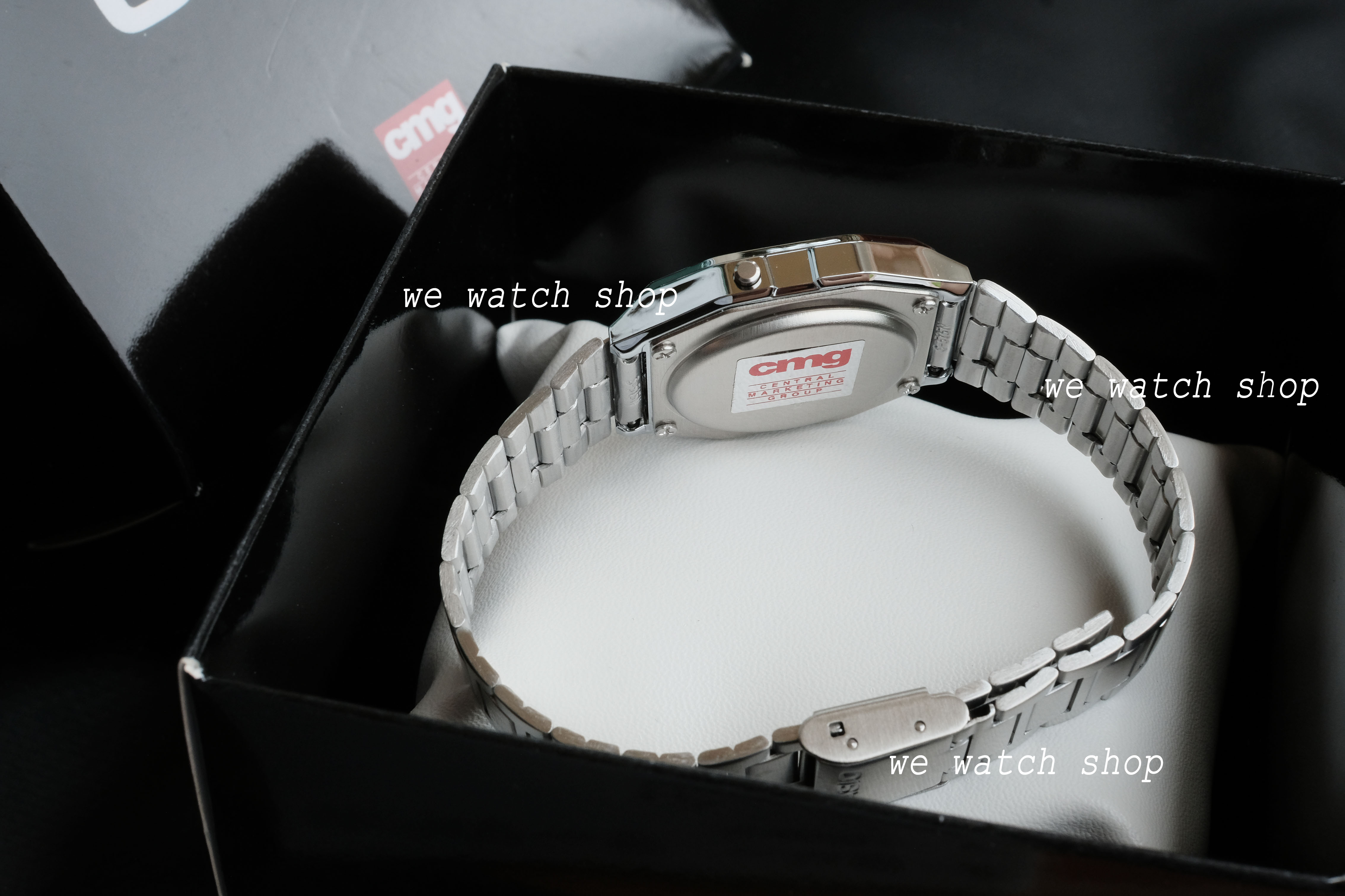 CASIO Classic รุ่น A158WA-1DF สีเงิน สายสแตนเลส สินค้าของเเท้ รับประกันศูนย์ CMG