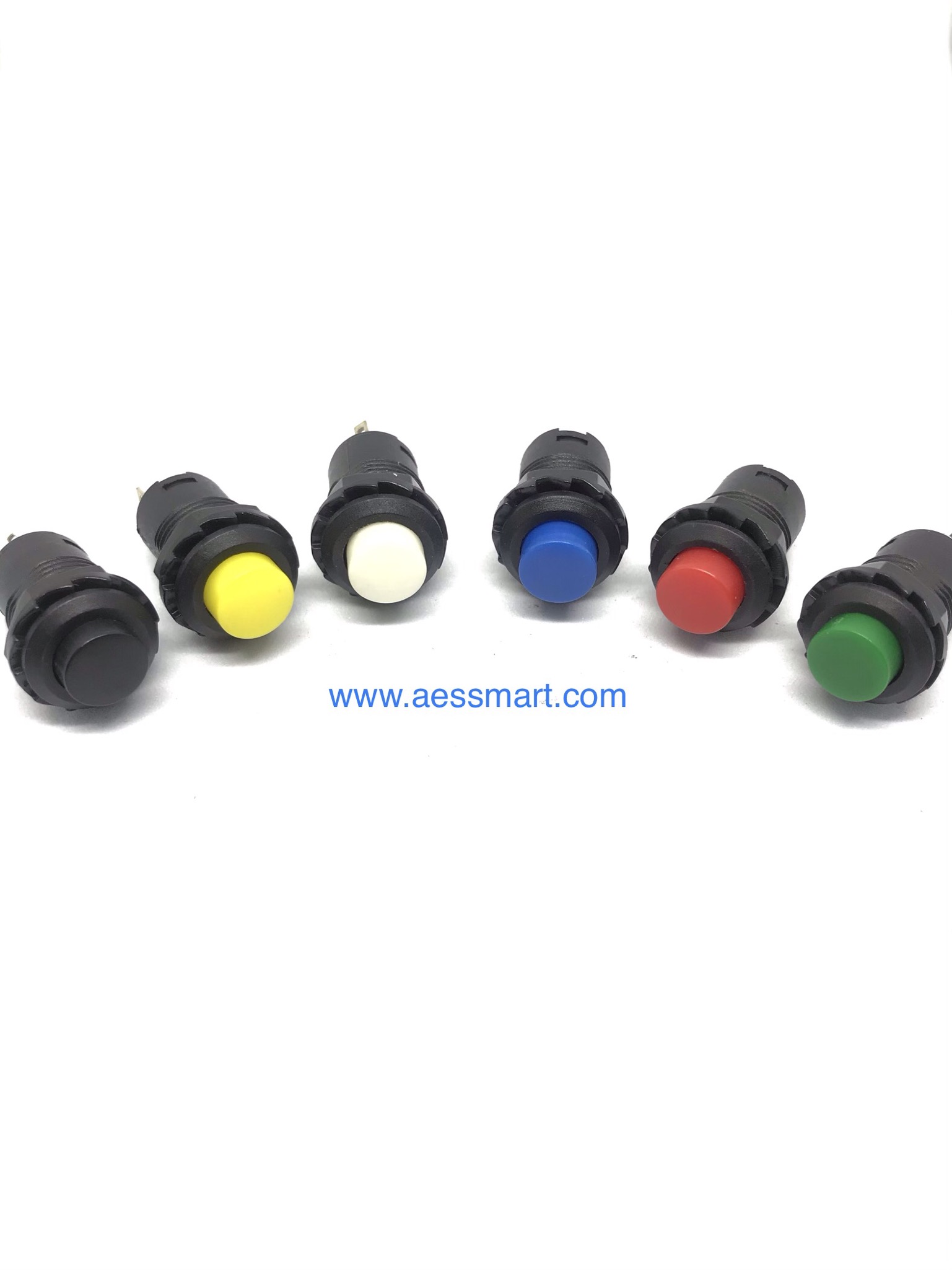 สวิตซ์กดติดกดดับ 2ขา, หัวกลม(คละสี)