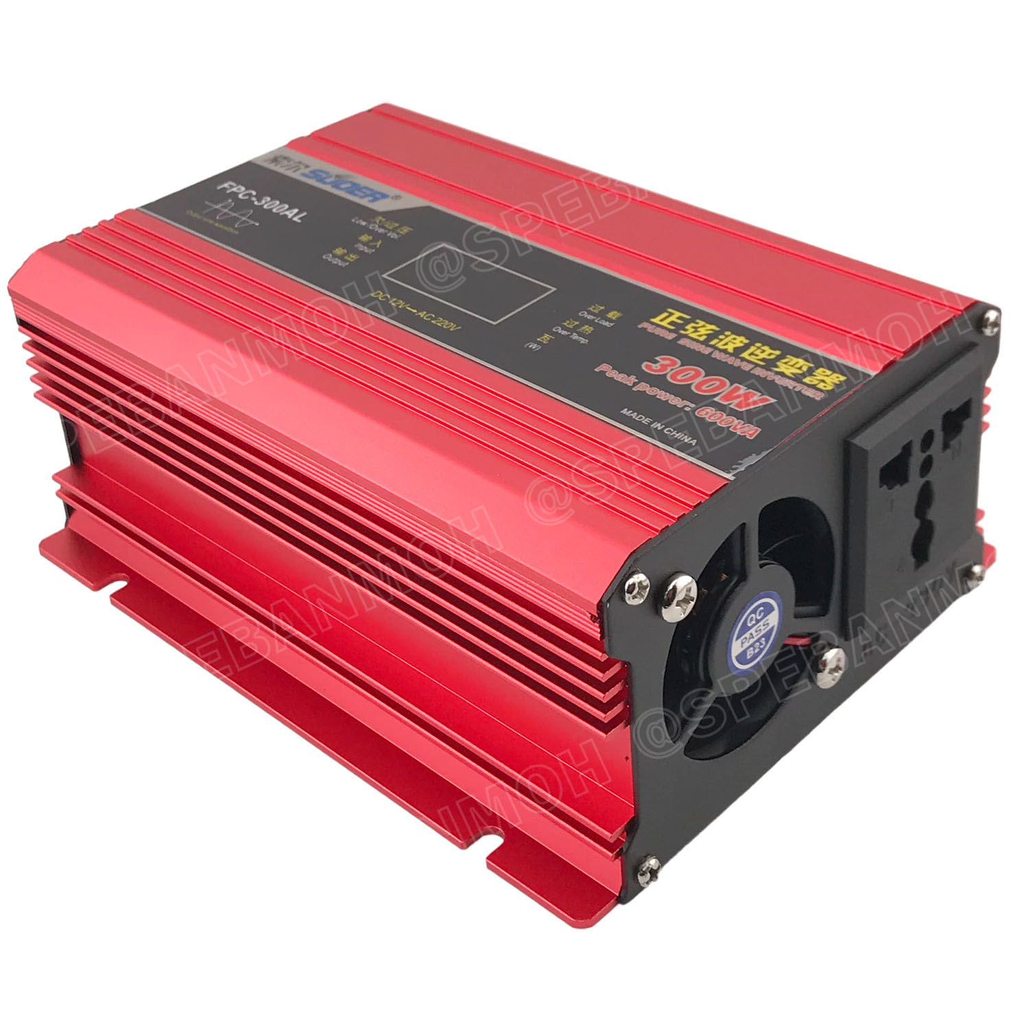 [ 1เครื่อง ] FPC-300AL-V.2 อินเวอร์เตอร์ 300W แปลงไฟ 12V ออก 220V รุ่นใหม่ มีหน้าจอแสดงผล LED Inverter ยี่ห้อ SUOER FPC-300AL 300วัตต์ 12V to 220V off grid inverter pure sine power inverters FPC-300 อินเวอร์เตอร์ เพียวไซน์เวฟ SUOER FPC-300AL 12VDC to 220V