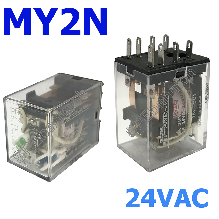 MY2N-24AC รีเล์ย์ MY2 (MY2 Relay) 24VAC 5A 250VAC 5A 28VDC