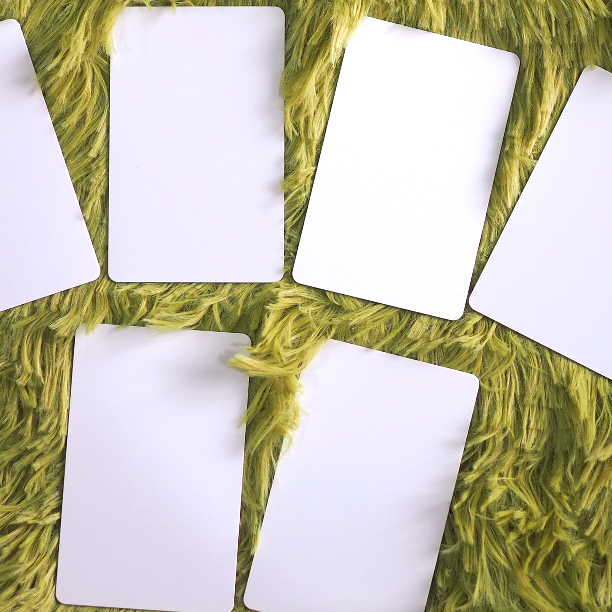 บัตรพลาสติกขาวเปล่า พีวีซี White blank PVC card ขนาด 0.76 mm. จำนวน 250 ใบ