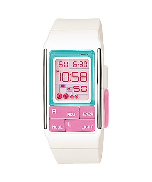 CASIO POPTONE รุ่น LDF-51-7CDR สีขาว ชมพู สินค้าของเเท้