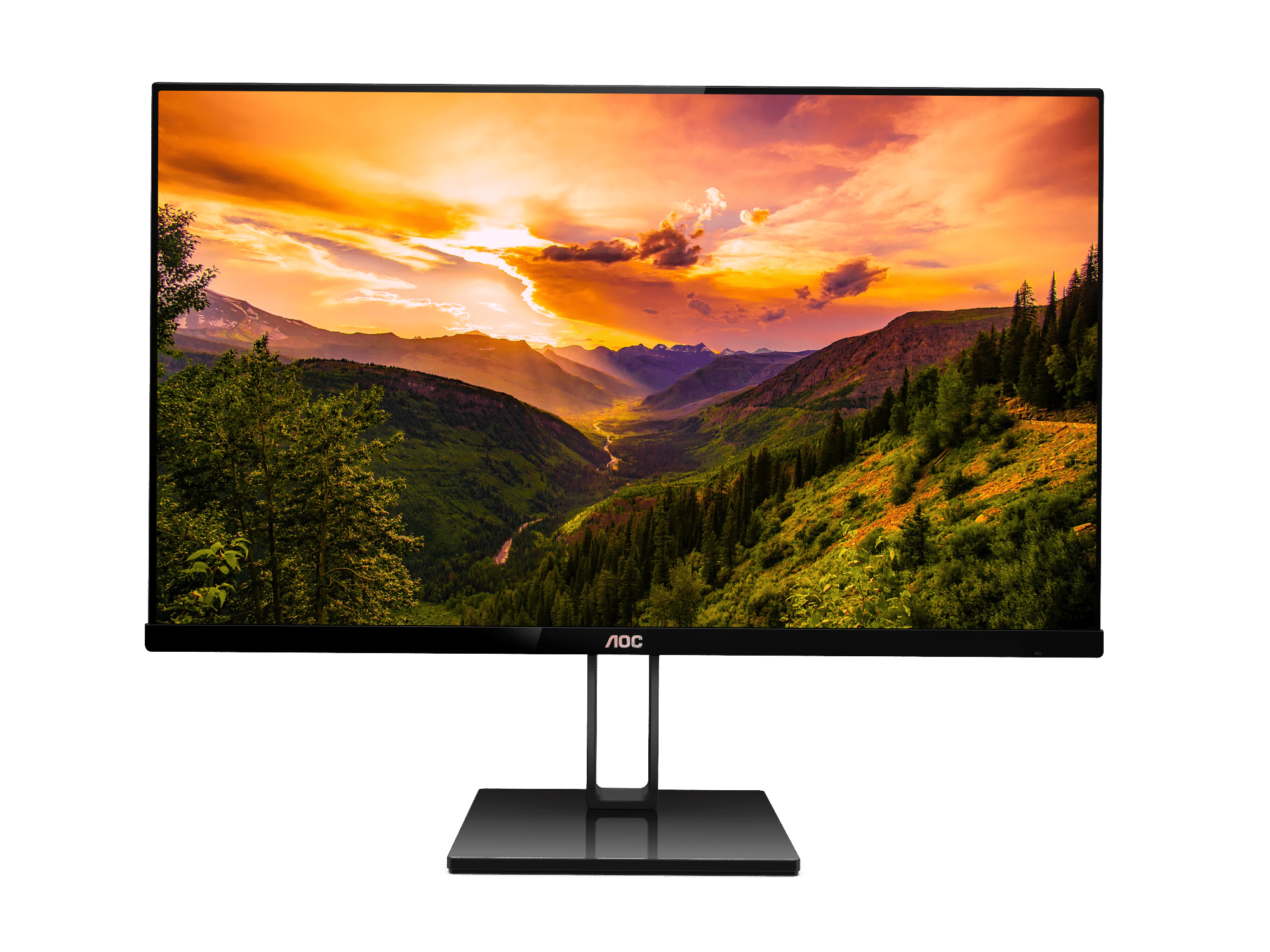 Monitor AOC 23.8" 24V2Q/67 75Hz DisplayPort, HDMI รับประกัน 3 ปี