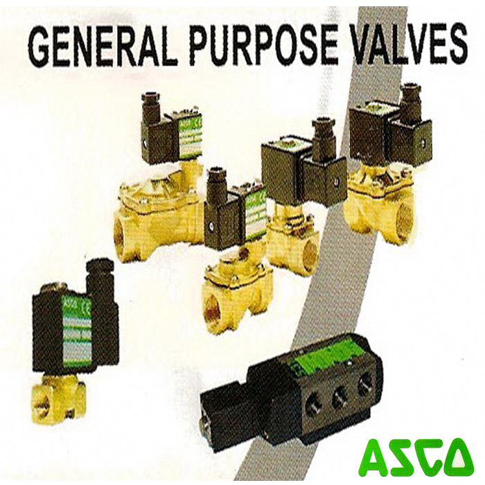 โซลินอยต์วาล์ว ใช้กับงานทั้วไป General Purpose Solenoid Values (ASCA) รุ่น 106 series, 107 series, SCE238 series, SCG238 series, SCG240 series