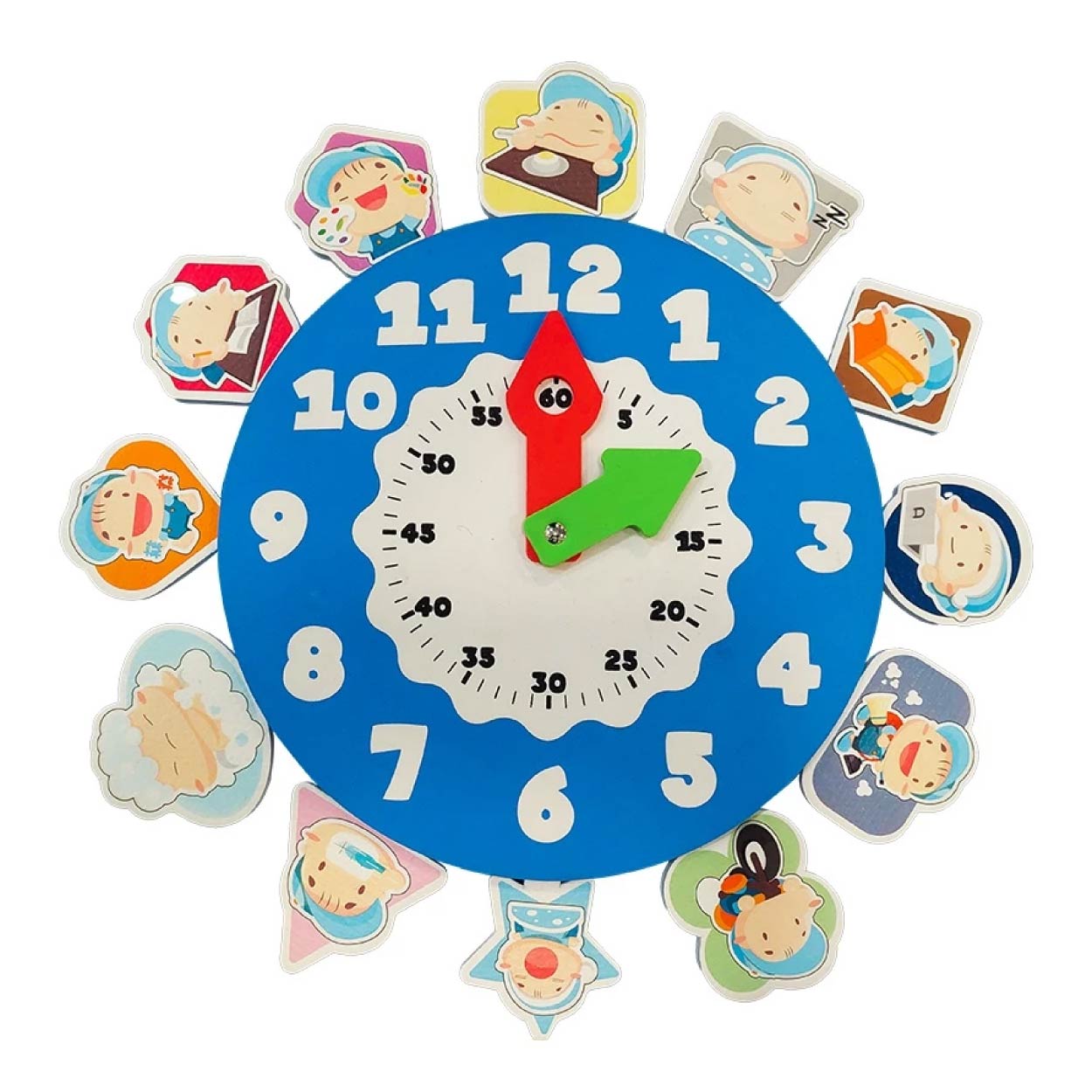 โฟมยาง แผ่นโฟม ASTA นาฬิกากิจวัตร ประจำวัน ของเล่น สอนเวลา ฝึกวินัยให้เด็ก ของเล่นเสริมพัฒนาการ