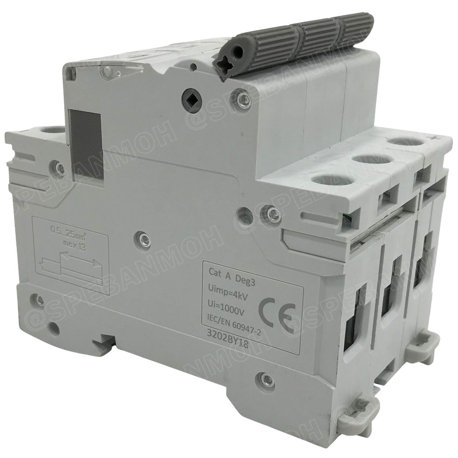 [ 1 ชิ้น ] GYM9-63DC-3P 20A เบรกเกอร์ ดีซี 3 โพล 3 Pole DC Breaker 750 VDC DC Circuit Breaker 3P สำหรับงาน solar cell เบรกเกอร์ไฟฟ้าโซลาร์เซลล์ DC ป้องกันกระแสเกิน ใช้ได้กับไฟฟ้ากระแสตรง DC เบรกเกอร์ DC 3P DC Solar Breaker เซอร์กิตเบรกเกอร์ MCB Breaker DC