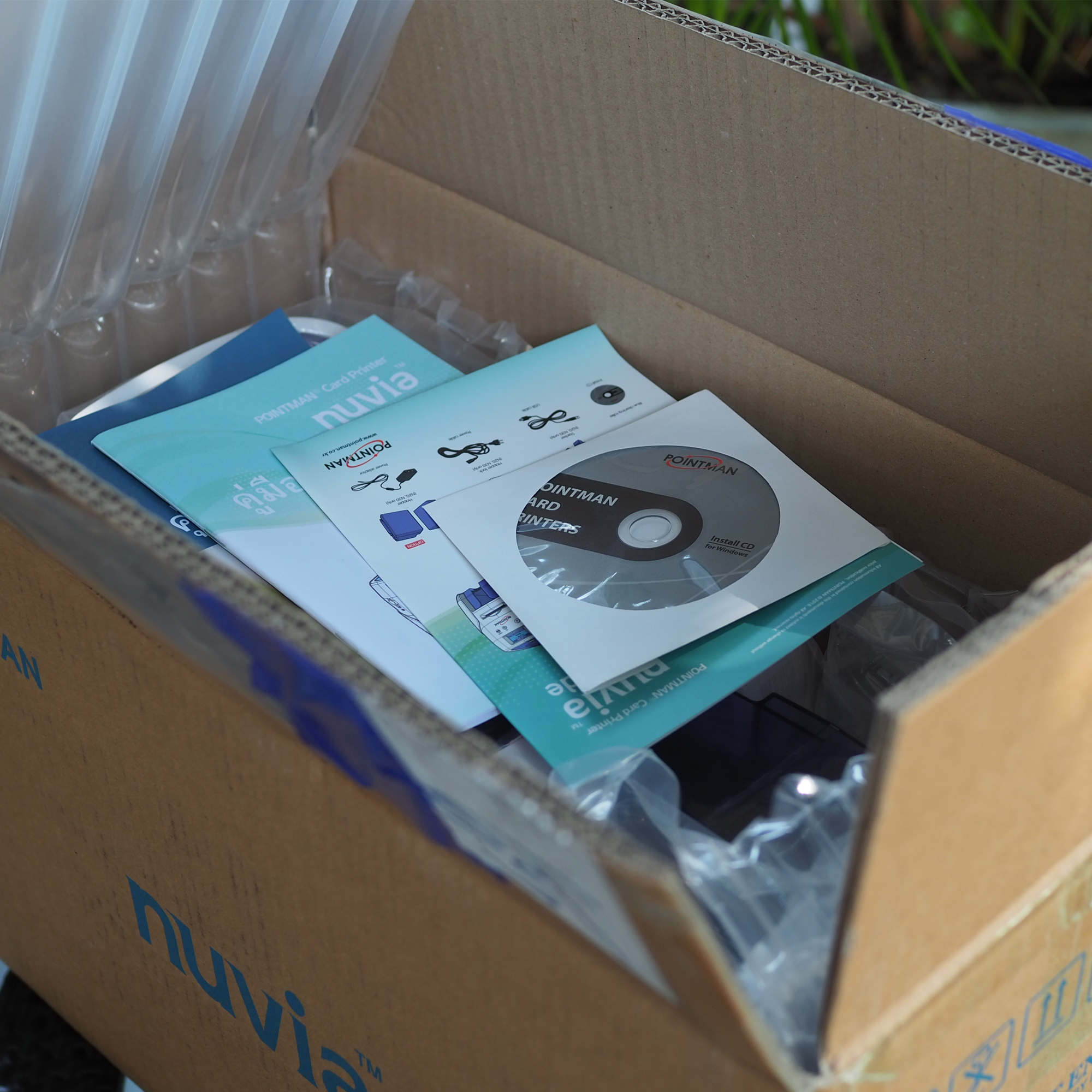 Pointman เครื่องพิมพ์บัตรพลาสติก เครื่องพิมพ์บัตรพนักงาน บัตรข้าราชการ บัตรประจำตัว บัตรนักเรียน Card printer Nuvia N20 Dual พิมพ์สองด้านอัตโนมัติ