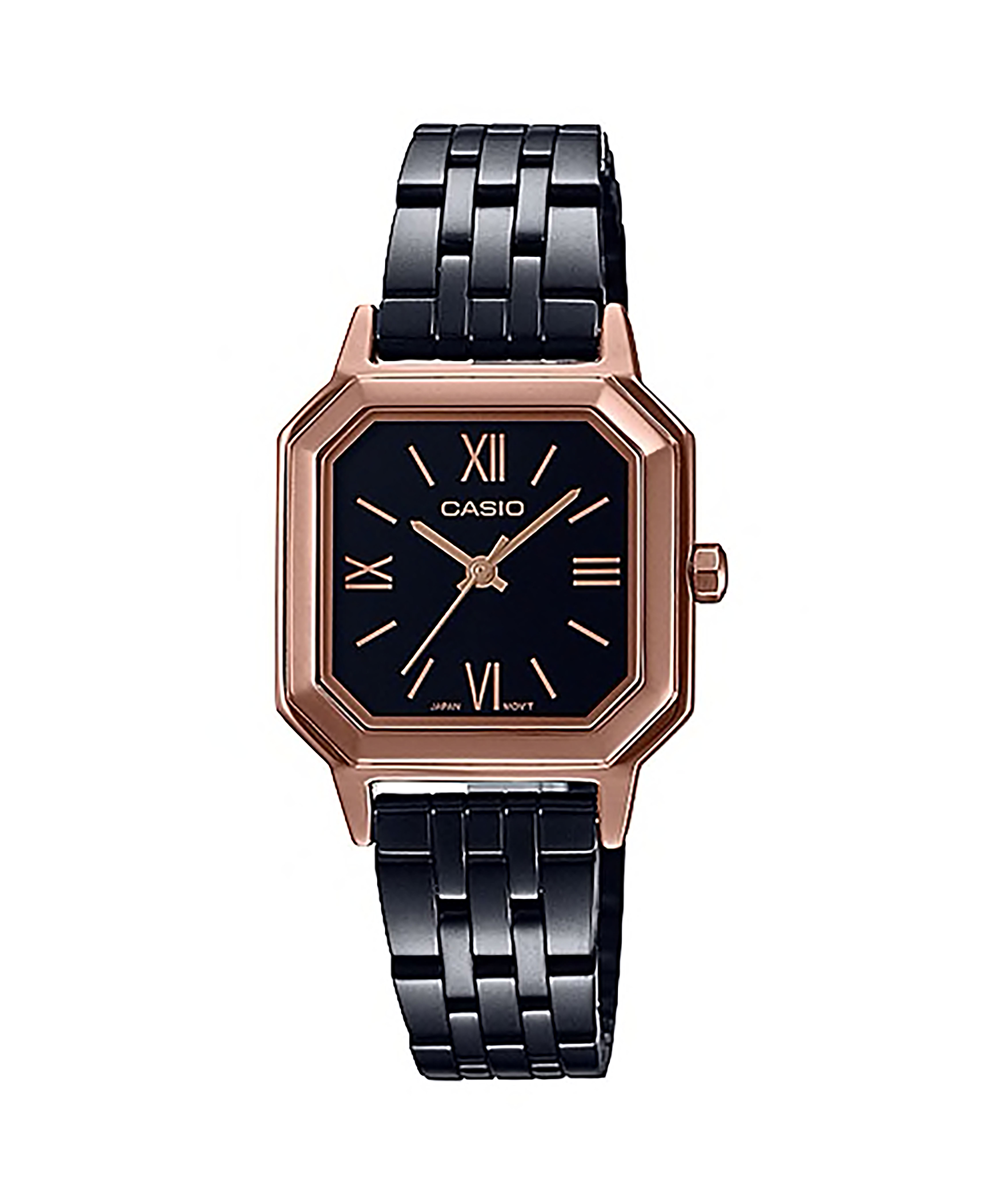 CASIO Standard รุ่น LTP-E169RB-1BDF สีดำ โรสโกลด์ สวยมาก สายสแตนเลส สินค้าใหม่ ของแท้ รับประกันศูนย์ CMG