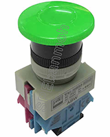 สวิทช์กดติด-กดดับ ABW-411-DZ Maintain 1NO 1NC เขียว (Green)