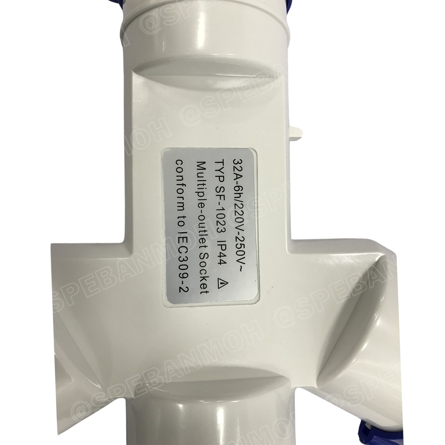 PP-1023 / SF-1023 พาวเวอร์ปลั๊ก 3ทาง 3ขา 32A 220V 2P+E IP44 ผู้1 เมีย3 Line + Neutral + Ground พาเวอร์ปลั๊ก 32แอมป์ ปลั๊กไฟสนาม POWER PLUG MULTIPLE-OUTLET SOCKET ปลั๊กพาวเวอร์สามทาง เข้า 1 ออก 3 2P+E 32A 220VAC ปลั๊กอุตสาหกรรม ปลั๊กพาวเวอร์สามทาง