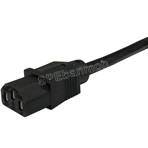 PC002-205 สาย AC 3C x 2.5 sq.mm. ยาว 1.8 เมตร สายพาวเวอร์คอร์ด เอซีคอม ต่อคอมพิวเตอร์ AC Power Cord สายคอมพิวเตอร์ พาวเวอร์คอร์ด POWER CORD YY-3 3x2.5mm² CCAL ต่อคอมพิวเตอร์ สาย AC Computer Cable POWER CABLE Male Female OD 9.0mm CCAL