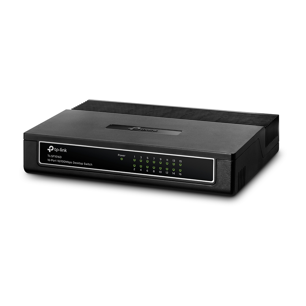 Unmanaged Switches TP-LINK TL-SF1016D 16-Port 10/100Mbps Desktop Switch รับประกัน LifeTime