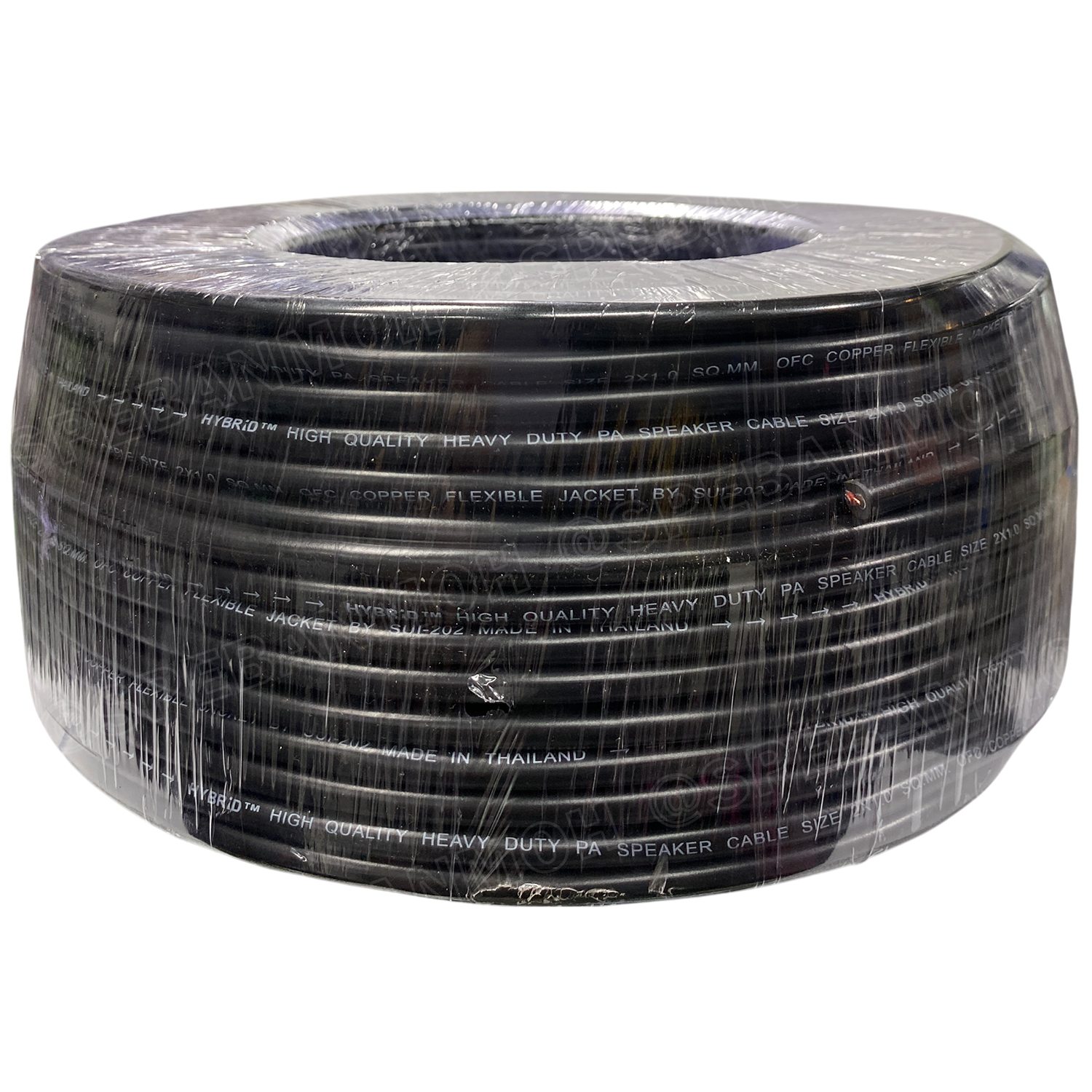 [ 100 เมตร ] HYB-PA สายลำโพง PA Hybrid 2C 4C ทองแดงแท้ สายลำโพง Audio Speaker Cable ไฮบริด สายลำโพงPA สายต่อสเปคคอน สายลำโพงกลางแจ้ง กลมดำ สำหรับงานระบบเสียง PA กลางแจ้ง Outdoor ทองแดงฝอย เดินเสียงตามสาย 1.0 1.5 2.5 mm2