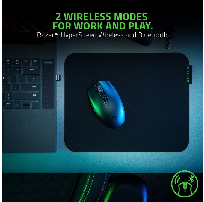 Razer Orochi V2 Mobile Wireless Gaming Mouse with HyperSpeed แบตอึด กะทัดรัด น้ำหนักเบา