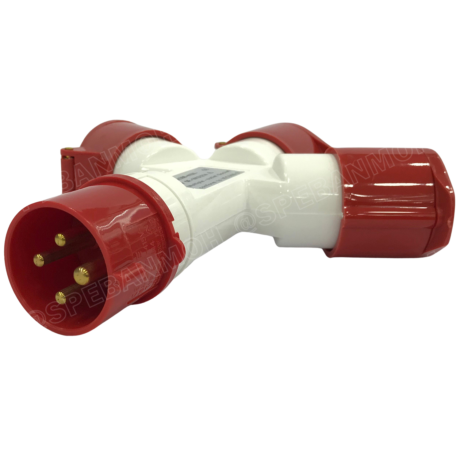 SF-1014 พาวเวอร์ปลั๊ก 3ทาง 4ขา 16A 415V 3P+E IP44 ผู้1 เมีย3 380V Line + Neutral + Ground พาเวอร์ปลั๊ก 16แอมป์ 380โวลต์ ปลั๊กไฟสนาม POWER PLUG MULTIPLE-OUTLET SOCKET ปลั๊กพาวเวอร์สามทาง เข้า 1 ออก 3 3P+E 16A 220VAC ปลั๊กอุตสาหกรรม ปลั๊กพาวเวอร์สามทาง 380V