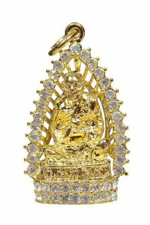 +รูปเหมือนหลวงพ่อแพ สมาธิล้อมพลอย เสาร์ห้ารุ่นพิเศษ ชุบทอง สิงห์บุรี 63101460