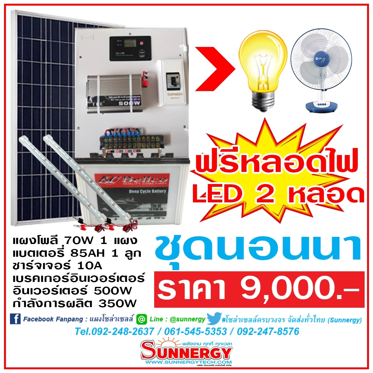ชุดโซล่าเซลล์ นอนนา