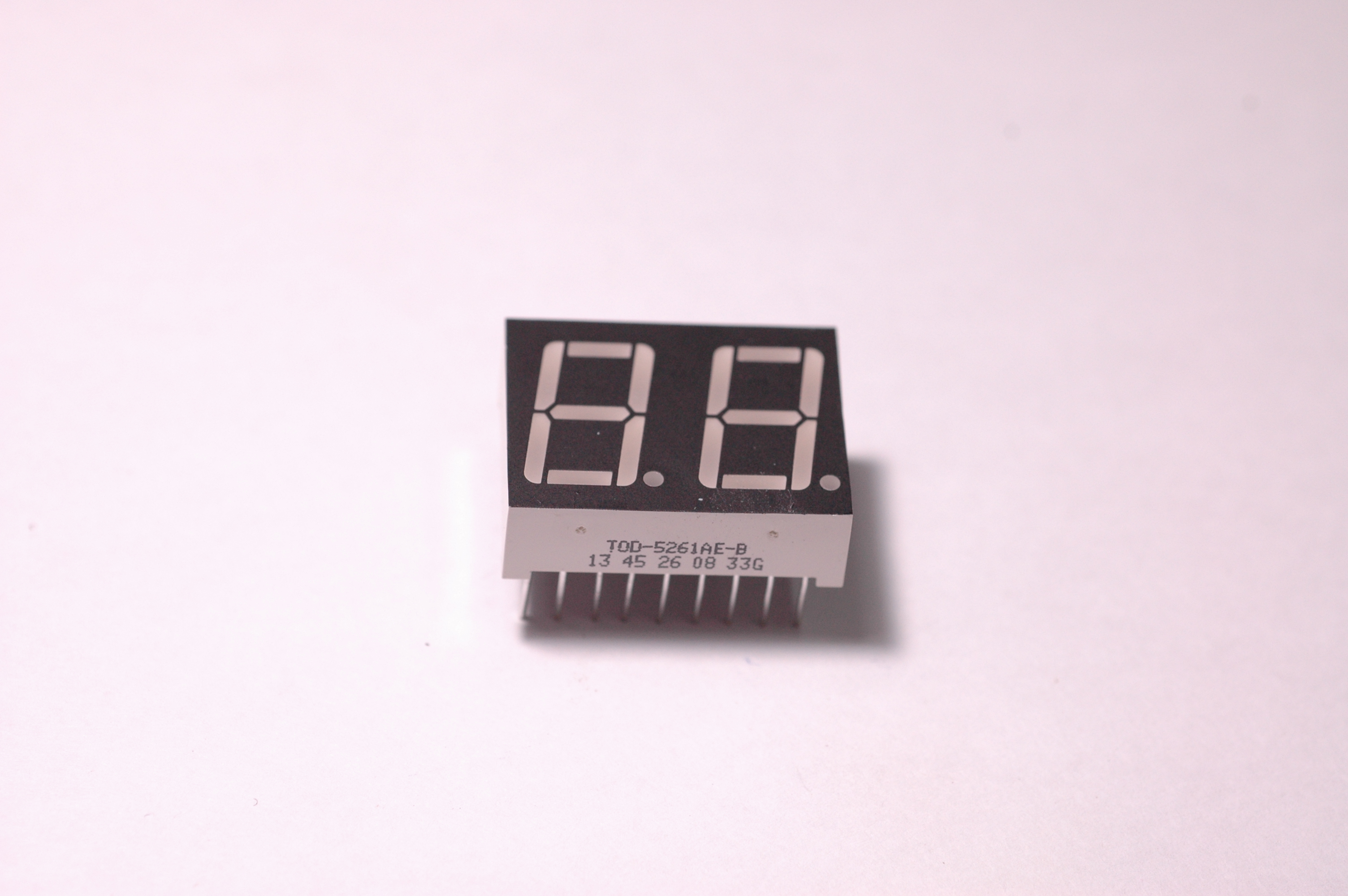 TOD-5261-BE:7 Segment CA,2 Digits,Orange,0.56 Inch