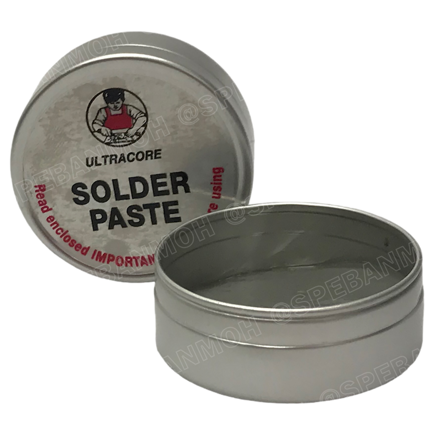 [ 1ชิ้น ] ULTRACORE-20g ตะกั่วบัดกรีเหลว Ultracore Solder Paste ตะกั่วบัดกรี ชนิดเหลว ตะกั่ว Lead ตะกั่วบัดกรี อัลตร้าคอร์ บัดกรีวงจรอิเล็คทรอนิกส์ บอร์ดวงจร Ultracore Soldering Lead ตะกั่วผสม บัดกรีไฟฟ้า ใช้งานกับหัวแร้งบัดกรี ไดเป่าลมร้อน