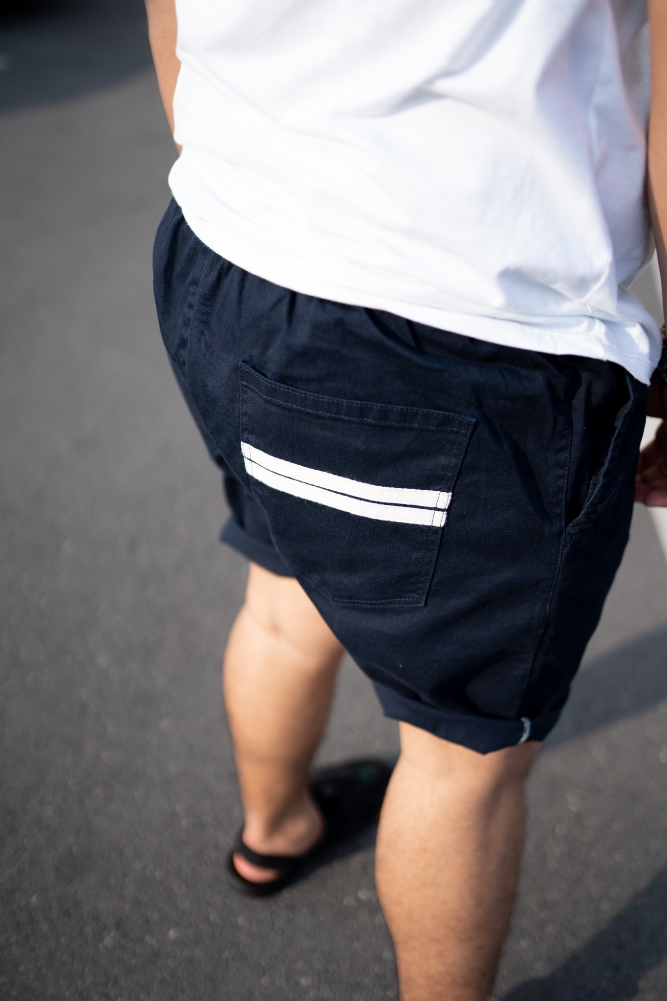 กางเกงขาสั้น ยืดสุด72 นิ้ว กางเกงเอวยืด ผ้าคอตตอน สำหรับผู้ชายอ้วน ไซส์ใหญ่ 40-72" #E-003