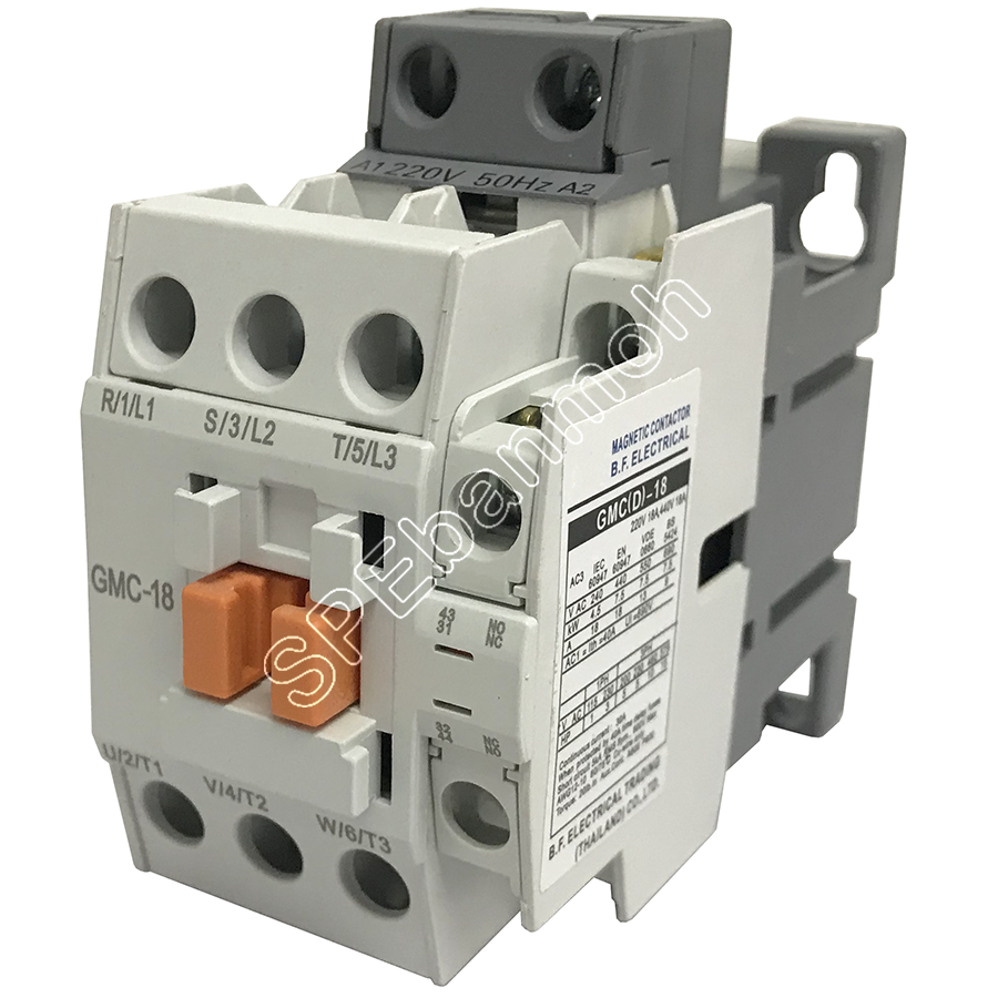 [ 1ชุด ] GMC-18 + GTH-22 แมกเนติก คอนแทคเตอร์ พร้อมโอเวอร์โหลด Magnetic Contactor คอยล์ 220V 240V แมกเนติกคอนแทคเตอร์ 3P สวิทช์ควบคุมไฟฟ้า สวิทช์คอนโทรล แมกเนติก 1เฟส 3เฟส แมกเนติก 1P 3P ใช้าน 380V แมกเนติกส์ ต่อ3เฟส