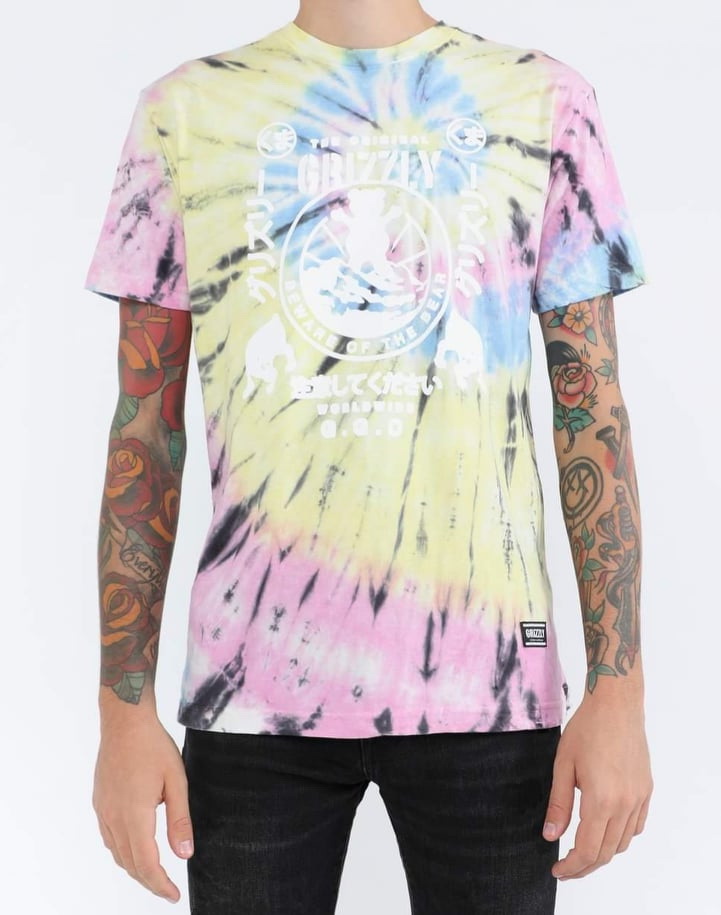 Grizzly Precious Cargo T-Shirt Tie Dye