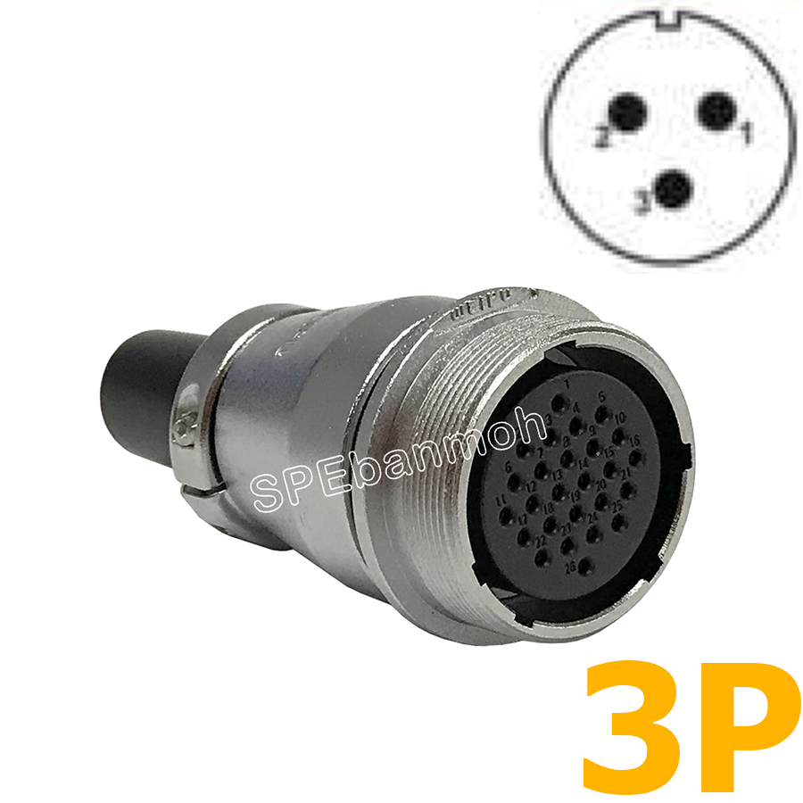 WS28-ZQF-3 ปลั๊กเหล็ก Metal Connector Aviation Plug Weipu Connector WS28 ปลั๊กเหล็ก 28มิล 28mm Metal Connector ปลั๊กเหล็ก Male Female Connectors Socket Aviation Plug คอนเนคเตอร์เหล็ก คอนเนคเตอร์ตัวผู้ตัวเมีย ขั้วไฟฟ้าเเบบเหล็ก