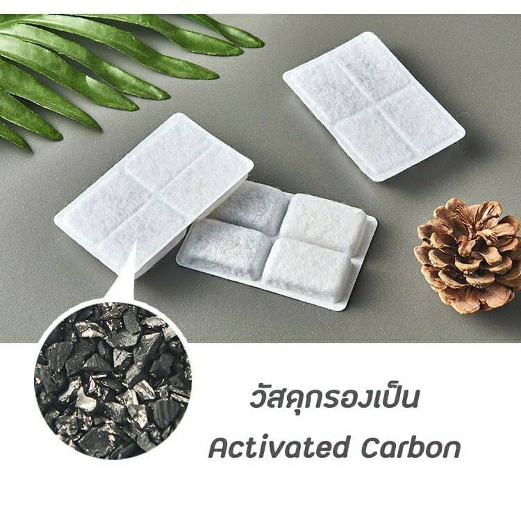 ไส้กรองน้ำพุสัตว์เลี้ยง กรองคาร์บอน 1กล่อง บรรจุ 6ชิ้น (ราคารวมส่ง)