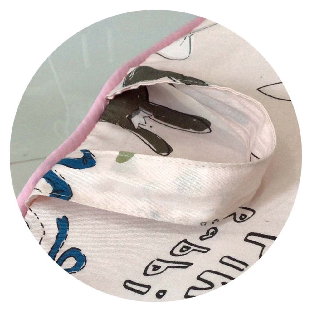 Palmandpond ที่นอนกันกรดไหลย้อน ขนาดใหญ่พิเศษ หลุมไม่ลึกถอดปลอกได้ ผ้าฝ้าย 100% (ลายเปลี่ยนตามลอตผลิตทักไลน์ @babyfirstcenter เพื่อสั่งซื้อ)