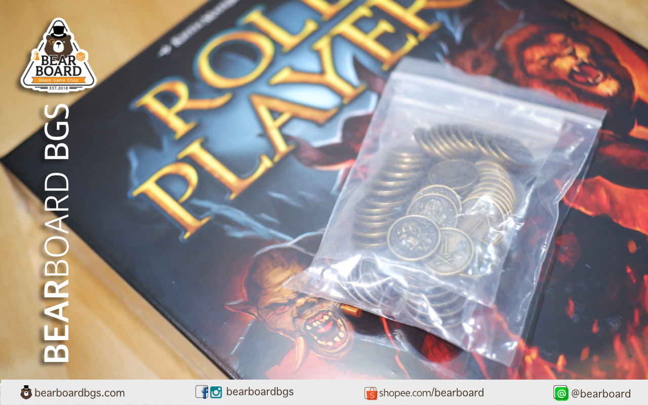 Roll Player Custom Metal Coin Set เหรียญเหล็ก- อุปกรณ์เสริม