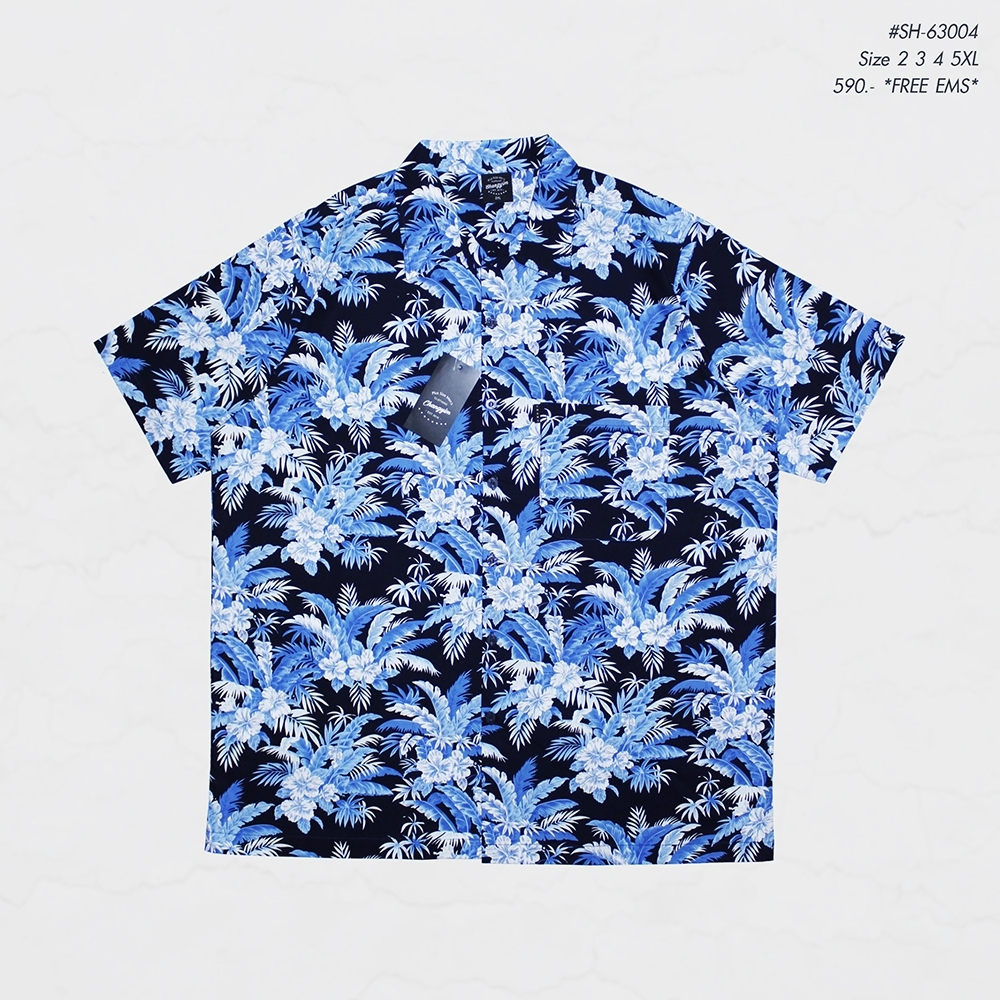 เสื้อเชิ้ตแฟชั่น ไซต์ใหญ่ เสื้อเชิ้ตผู้ชายอ้วน #SH-63004 2XL-5XL