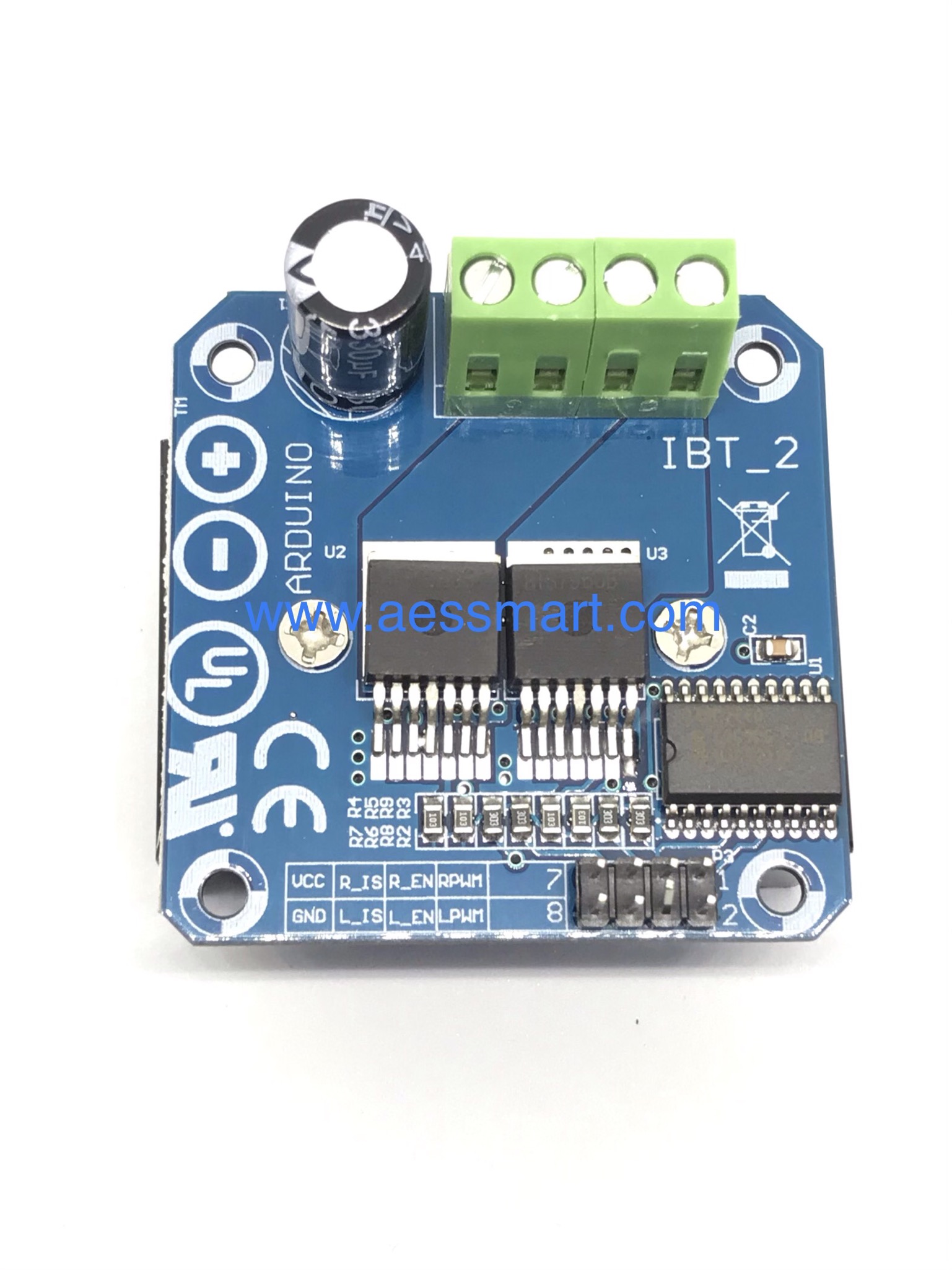 BTD7960 บอร์ดขับมอเตอร์กระแสสูงขับได้ 43A