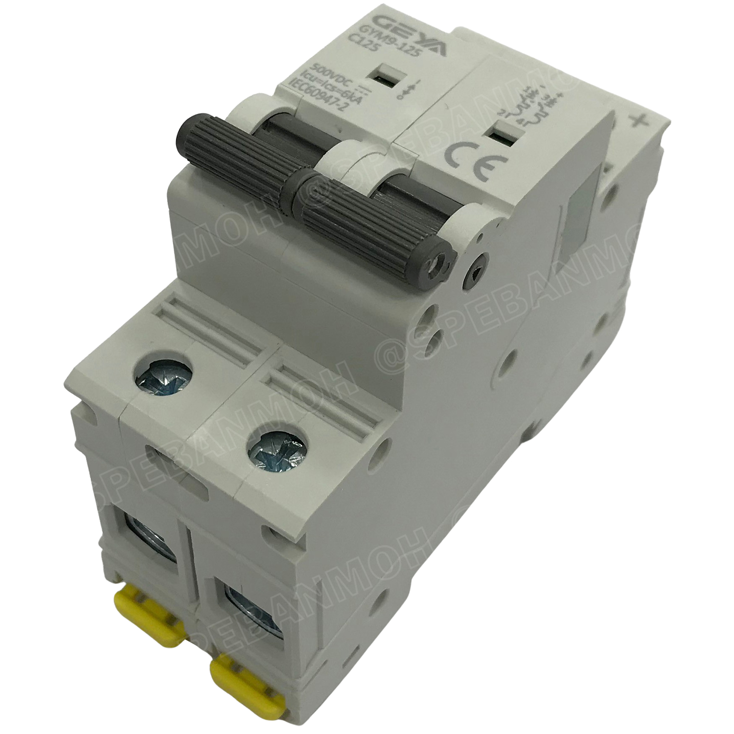 [ 1ชิ้น ] GYM9-125DC-2P 125A เบรกเกอร์ ดีซี 2 โพล 2 Pole DC Breaker 500 VDC DC Circuit Breaker 2P สำหรับงาน solar cell เบรกเกอร์ไฟฟ้าโซลาร์เซลล์ DC ป้องกันกระแสเกิน ใช้ได้กับไฟฟ้ากระแสตรง DC เบรกเกอร์ DC 2P DC Solar Breaker เซอร์กิตเบรกเกอร์ MCB Breaker