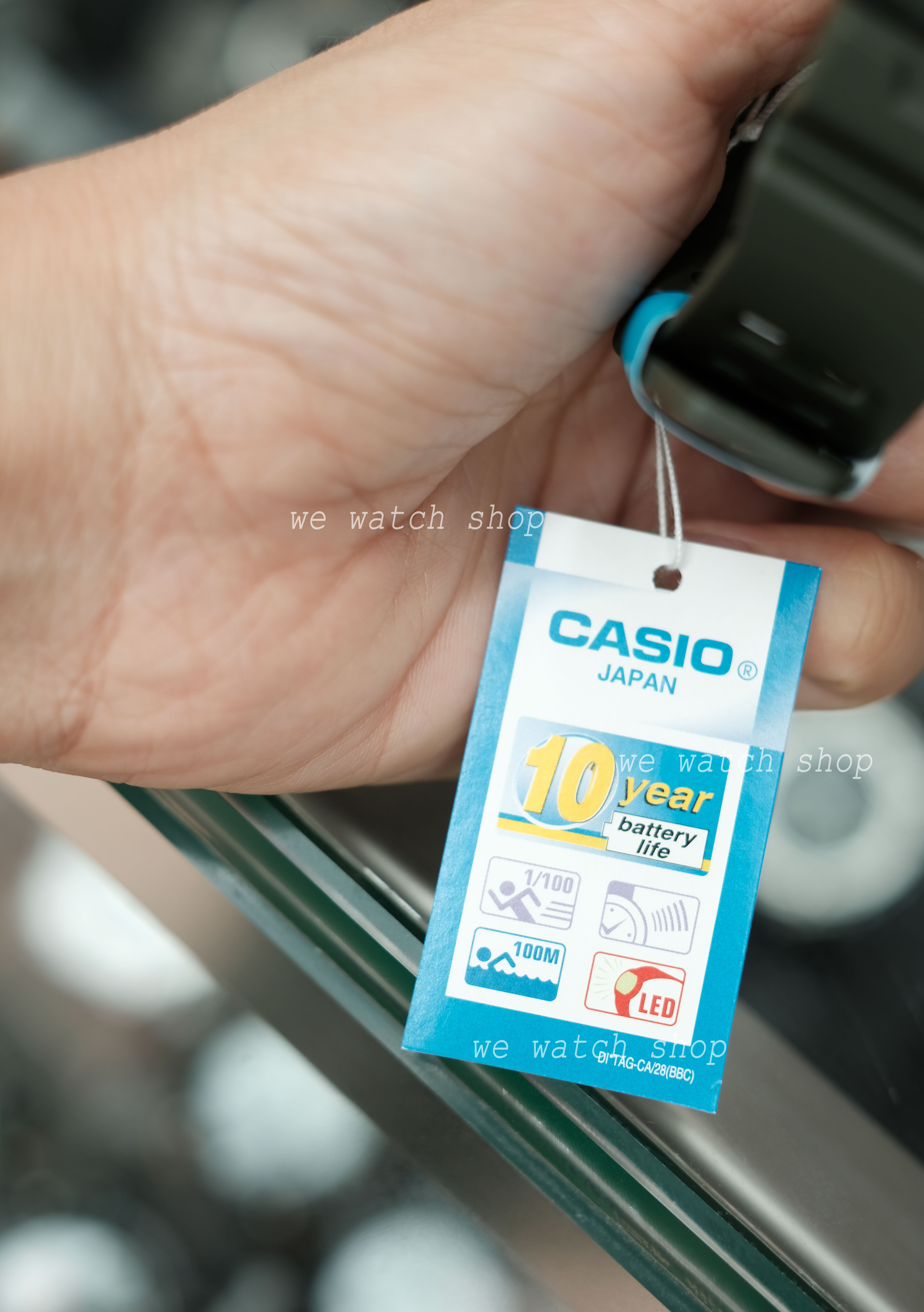 CASIO รุ่น AE-1500WHX-3AVDF สีเขียว รุ่นใหม่ 2022 จอใหญ่ ชัด สายยาวพิเศษ ของเเท้ สินค้ารับประกันศูนย์ CMG 1 ปี