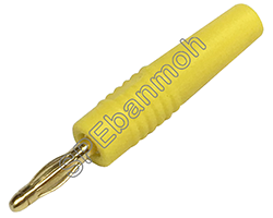 [ 5ชิ้น ] ปลั๊กกล้วย บานานาเข็ม ผู้ต่อสาย BNN-2MM-648 (Mini Banana) ∅ 2 mm สีเหลือง / YEL