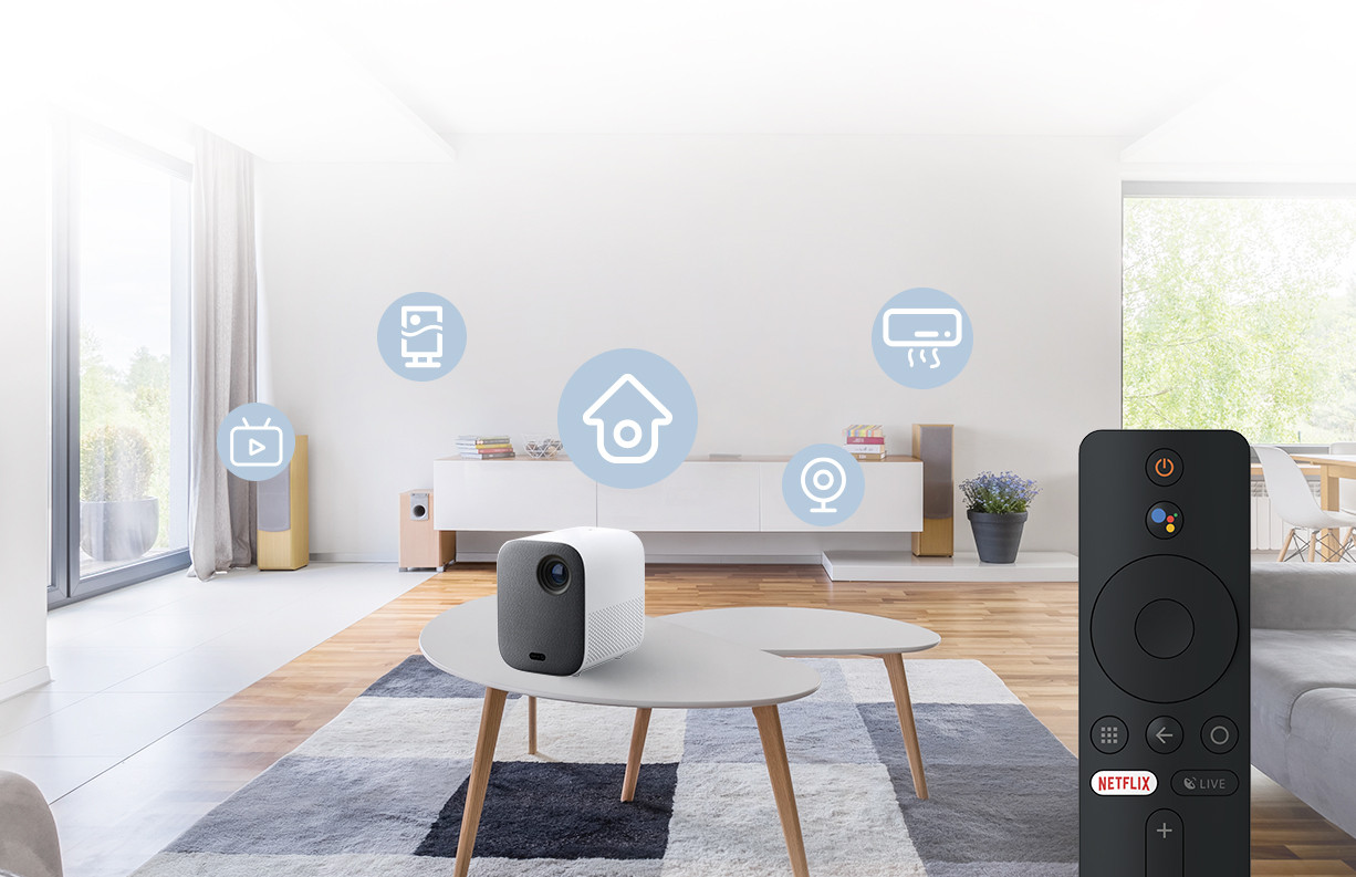 Mi Smart Projector 2 เครื่องฉายภาพคุณภาพสูง ฉายภาพกว้างสูงสุด 120 นิ้ว ประกันศูนย์ไทย 1 ปี | Global Version