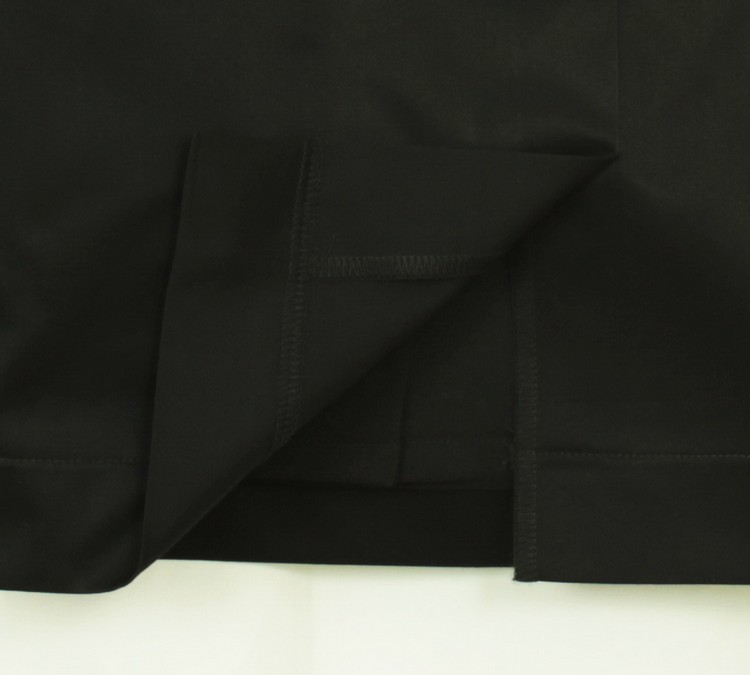 SK-135 กระโปรงแฟชั่น&ทำงาน ทรงสอบขอบเอวตัดต่อเป็นเส้น ผ้าคอตตอนญี่ปุ่นสีดำ