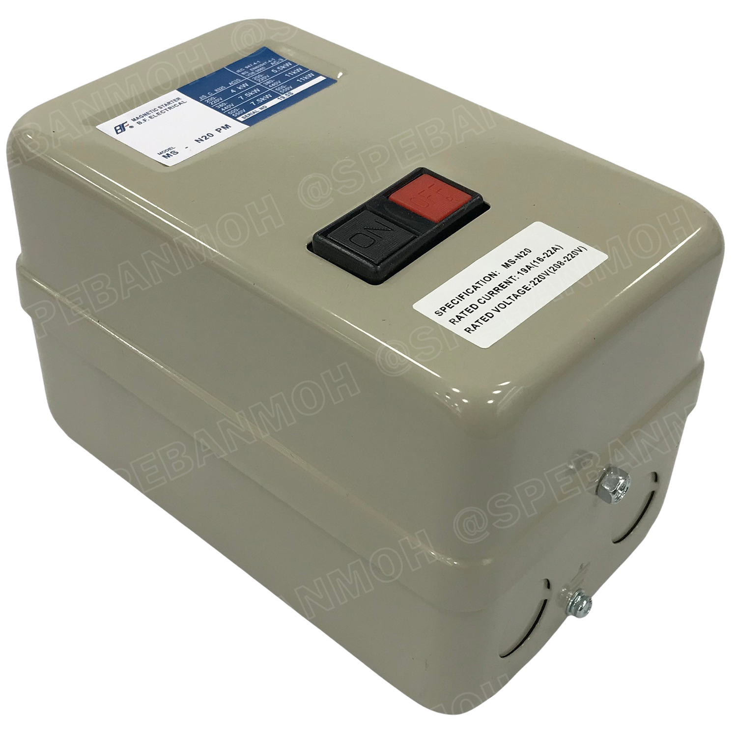 [ 1ชิ้น ] MS-N20 Coil 380V Magnetic Contactor + Overload [ S-N20 + TH-N20KP 19A ( 16-22A ) ] แมกเนติก คอนแท็คเตอร์ 22A + โอเวอร์โหลด พร้อมสาย วงจรสตาร์ท สต็อป แมกเนติกพร้อมสวิทช์ Start - Stop BF แมกเนติก สตาสเตอร์ แมกเนติกสวิทช์ คอลย์ 380V