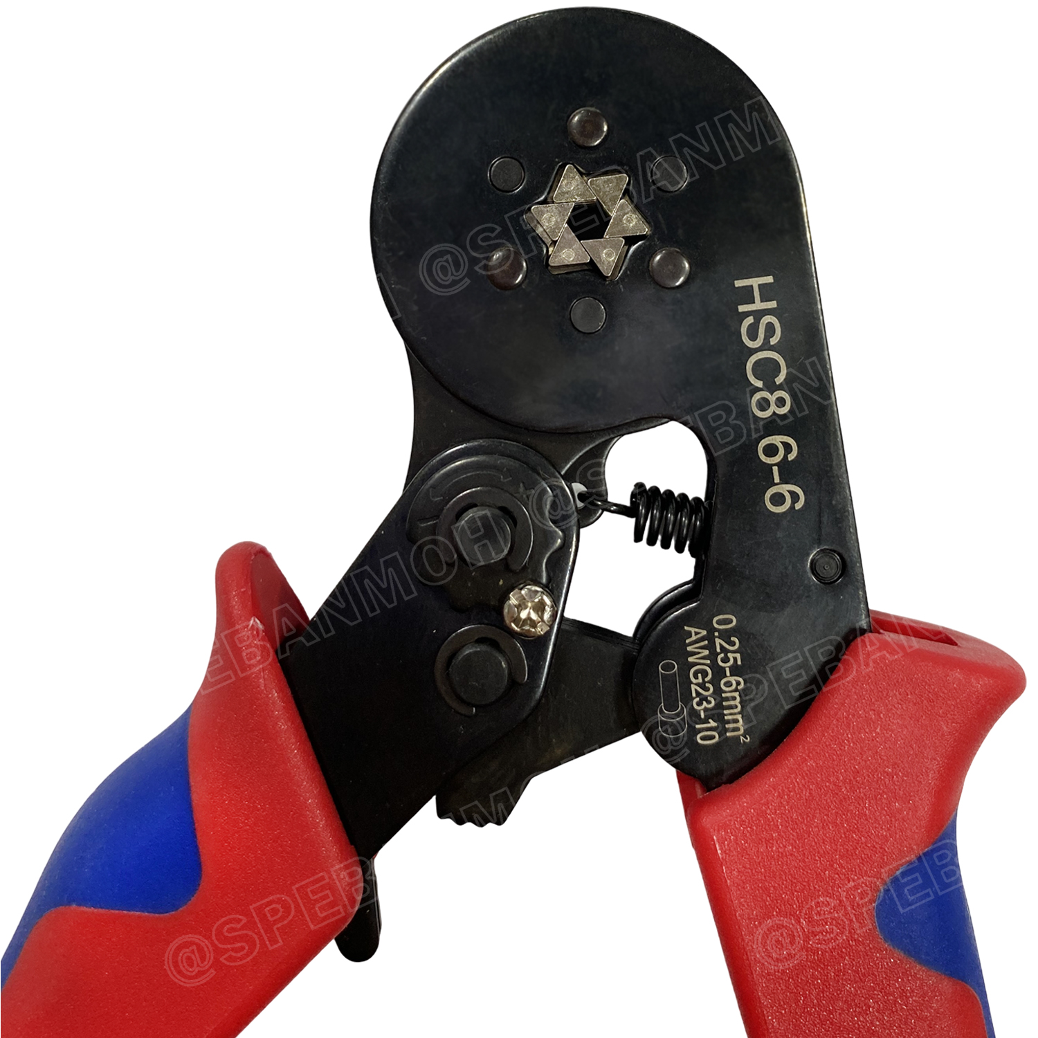 [ 1 ชิ้น ] HSC8-6-6 คีมย้ำหางปลา คอร์ดเอ็น รุ่นหนา หกเหลี่ยม หางปลาเข็ม 0.25-6 mm² Crimping Terminal For Coed End คีมย้ำสลิปเข้าปลายสาย ย้ำสายไฟ Wire ferrules End sleeves 23-10AWG คีมอเนกประสงค์ ด้ามจับ แบบ 4 เหลี่ยม CRIMPING TOOLS 0.5 1.5 2.5 4.0 6.0 mm